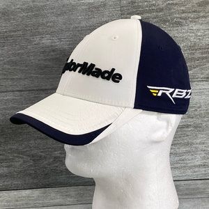 Taylormade RBZ 1R Nylon Adjustable Strap Back Hat Golf Outdoors White Blue